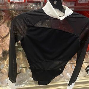 Black and white balera leotard